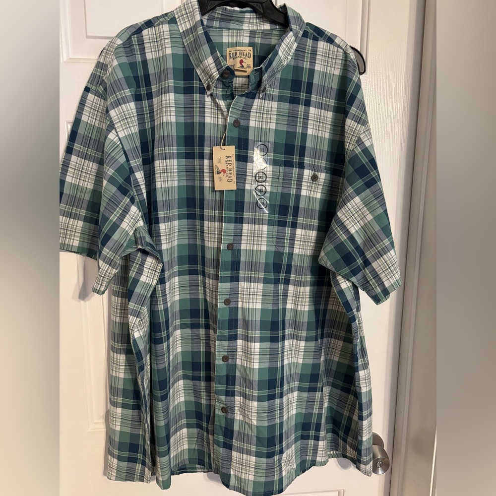 Red Head button down